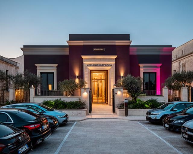 Ingresso riservato del club maschile lungo la Strada Provinciale 6 di Trinitapoli con parcheggio privato